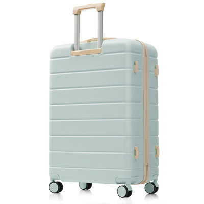 Ensemble de valises rigides 3 valises ABS gris vert 20 24 28 pouces TSA