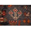 Tapis traditionnel tribal en laine rouge 6 x 10