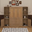 Grand lit escamotable avec armoires de rangement, lit escamotable moderne pour petits appartements-677296557-685915117