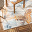 Tapis d'intérieur / d'extérieur à motif de feuilles tropicales Tommy Bahama Ivoire / multicolore-1123592714