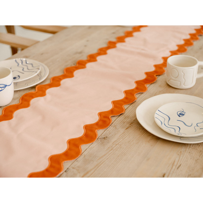 Polyester Scalloped Placemat, Green