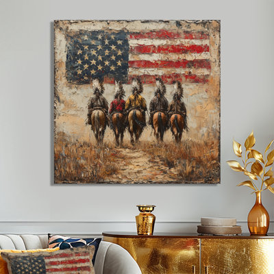 Margunde Scenes Of Native American Culture Left Behind II  Native American art Wall Art