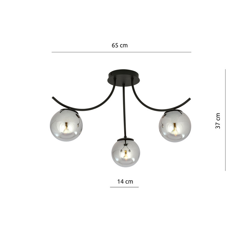 Jin 3 - Light Sputnik Chandelier, Graphite