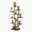 (Forme de vase) Support à plante d'intérieur avec lumières de croissance, tablette de plante d'intérieur, support de plante à fleurs en métal, support de plante en forme de vase pour la maison, patio, support à plante, support à plante d'intérieur