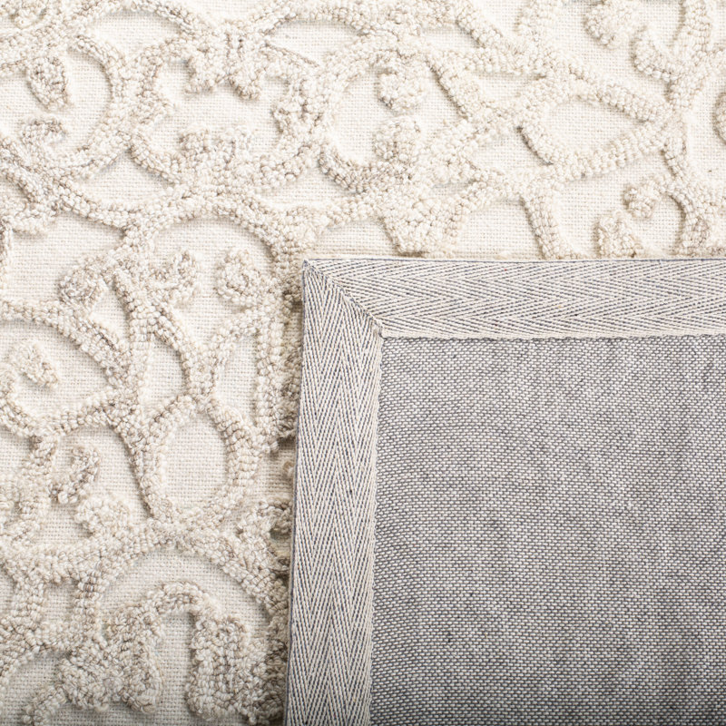 Tapis en laine et coton touffeté à la main Sarina, Rectangle 4 pi x 6 pi