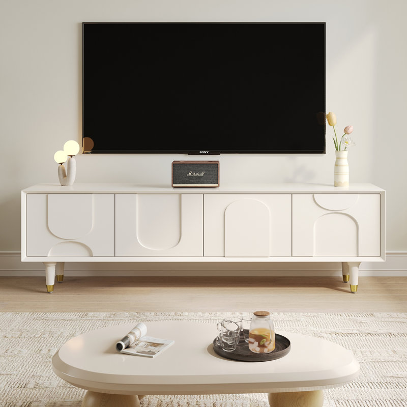 Meuble télé blanc, White