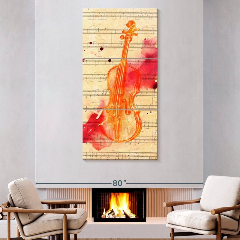 Violin Melody, 80" H x 39" W