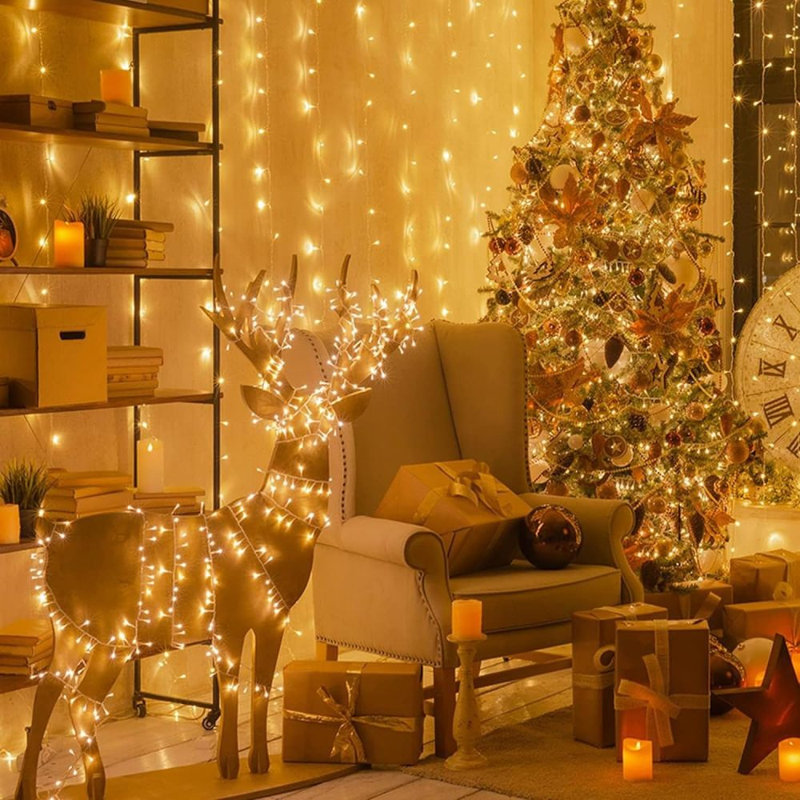 20 LED String Lights Outdoor Indoor, Long 9.8FT Christmas Lights,Set of 2, 19,8 pi