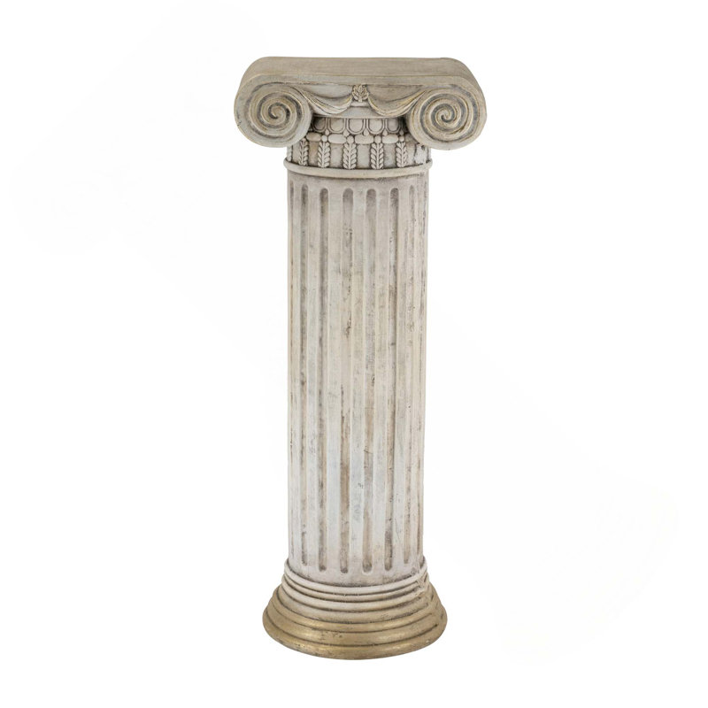 Meuble piédestal en magnésium blanc antique 1pc