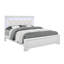 Grand lit blanc avec DEL-1695739995