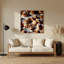 Art mural en métal brun Desserts-1638144801