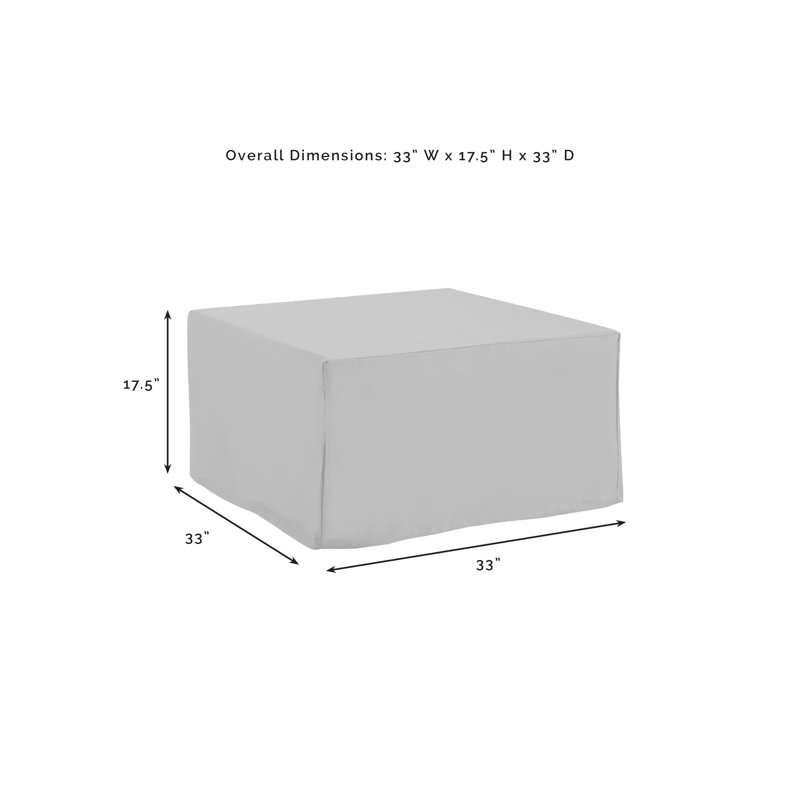 Housse carrée pour table de patio, Gris
