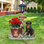 Statue jardinière Rottweiler