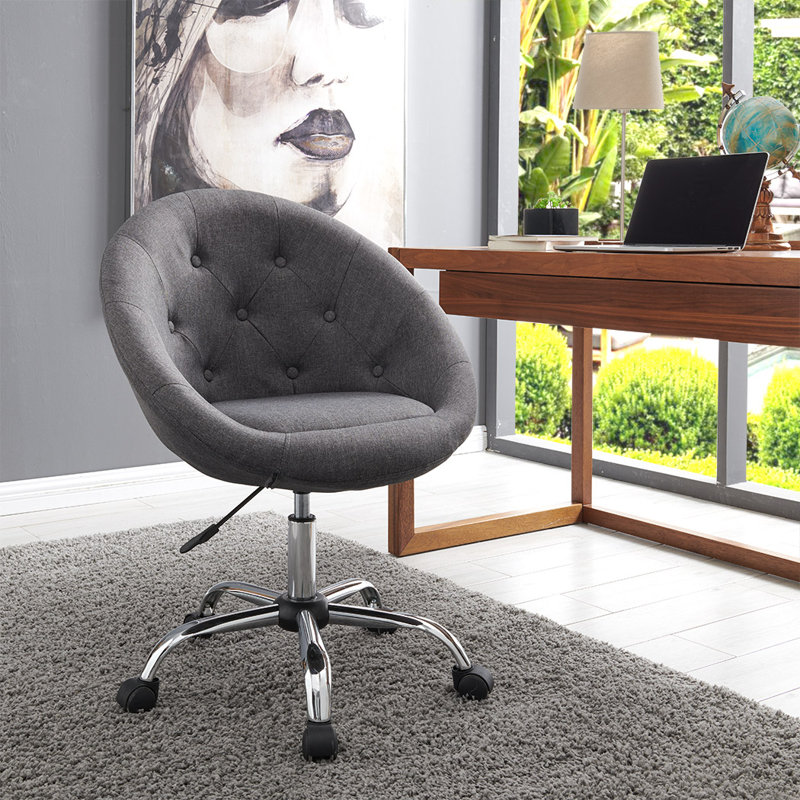 Task Chair, Grey Linen