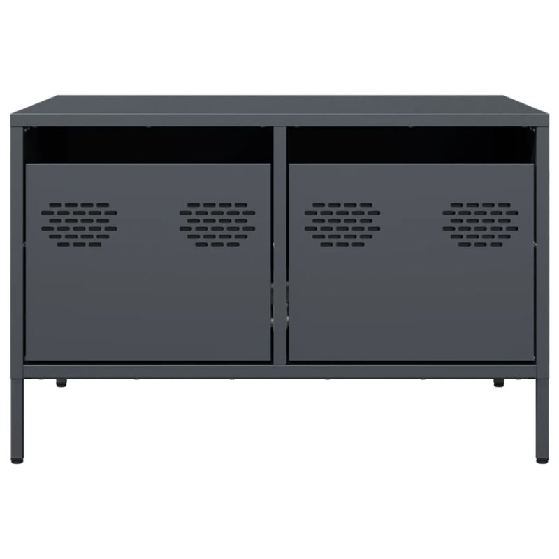 Avarni Unfinished TV Stand for TVs up to 24", Anthracite