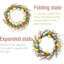 Couronne de Pâques, décorations de Pâques pour la maison, couronnes de Pâques de 22 pouces pour la porte d'entrée, décoration de Pâques pour fenêtre suspendue au mur, couronne de porte de Pâques pour ferme, cadeaux de Pâques-452298008-452298009