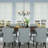 Analycia 8 - Light Steel Dimmable Classic / Traditional Chandelier