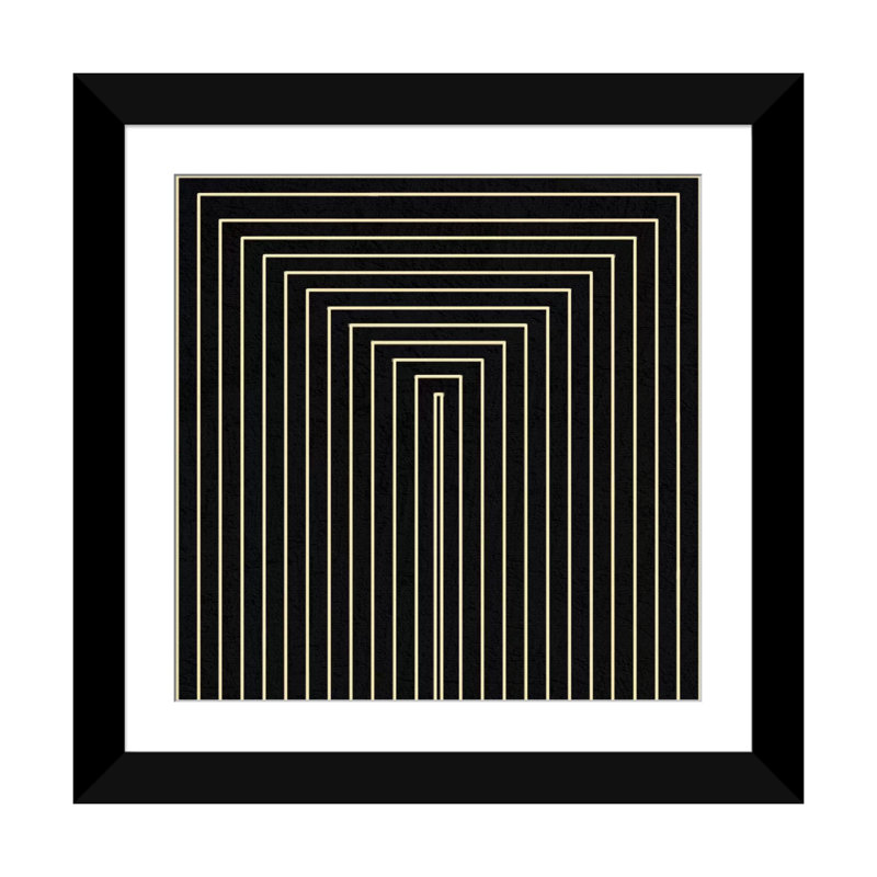 Albree Modern Clinton Plaza, impression sur toile, Papier d'art encadré noir, Blanc, H 16 po x l 16 po x P 1 po