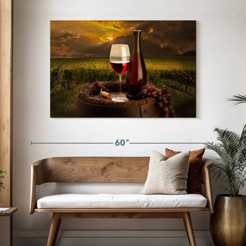 Yarlin Napa Valley - vin rouge, H 32 po x l 48 po