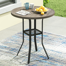 Readus Round Steel Outdoor Bar Table