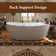 63'' X 30'' Freestanding Bathtubs Solid Surface Stone Soaking Tubs With Drain