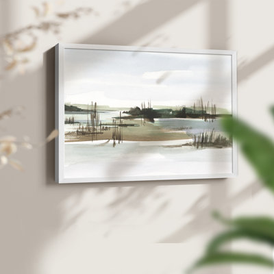Marsh Reeds I -Framed Print - Restickable