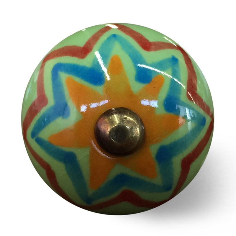 Handpainted Round Knob