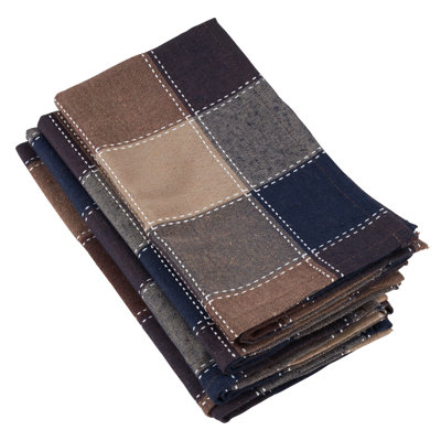 Sam Cotton Plaid Square Napkin