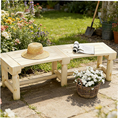 Semicircular Round Outdoor Bench,Wooden Garden Bench