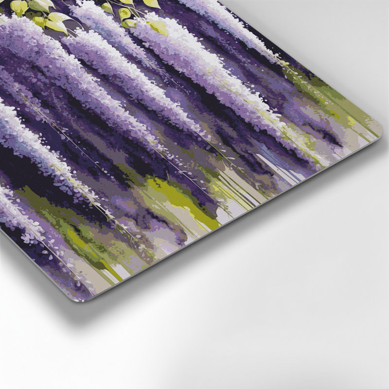 Art mural en métal Botanical Wisteria, H 192 po x l 192 po x P 0,05 po
