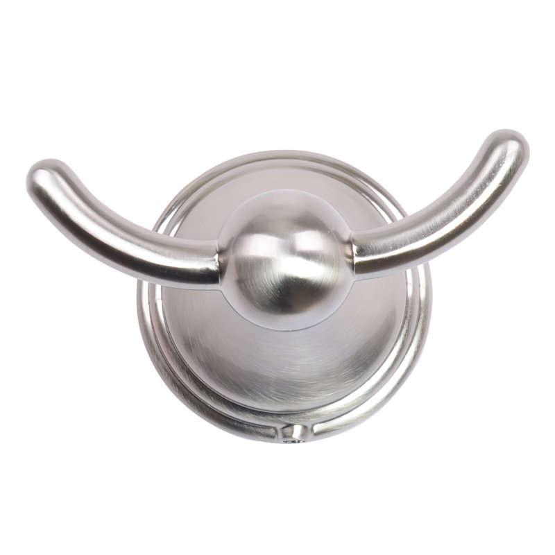 Crochet de fixation peignoir Washington, Nickel satiné