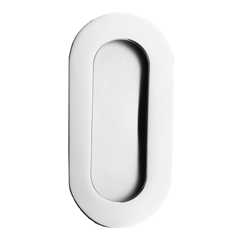 Poignée plate 4,02 ", Acier inoxydable poli