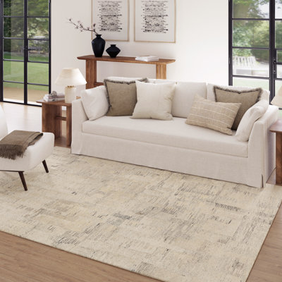 Ithaca Transitional Abstract Hand-Tufted New Zealand Wool Blend Area Rug