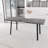 55.12-70.87"Expandable Modern Kitchen Dining Table, Rectangular MDF Dining Table For 4-6 People, Medieval Industrial Style, With Metal Legs, Suitable For Home&Kitchen ()