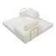 Canapé-lit convertible, canapé-lit pliant en velours côtelé avec matelas en futon et coussins, canapé désossé pour le salon, beige-407463667