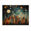 Teal Coral Mexico Art the Broken - reproduction mexicaine sur bois de pin naturel-1776021101