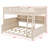 Space-Saving Bunk Bed Featuring Color-Changing Lights, Integrated Shelving & Pegboard-1587424712