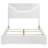 Pierce White High Glosspanel Bed LED Headboard-1082409139