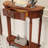 Walnut Half Moon Solid Wood Console Table-542462408