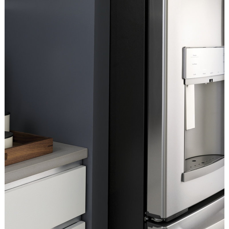 GE Profile Smart Appliances 35.75" French Door Refrigerator 27.7 cu. ft., Silver