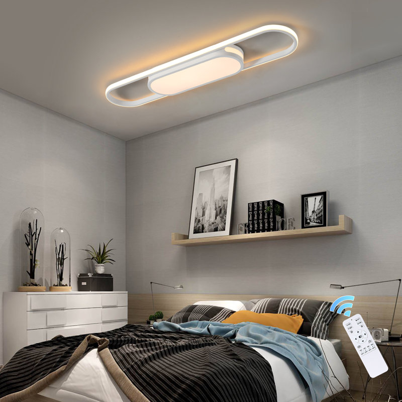 Muscato 1-Light 69.9cm LED Flush Mount, White