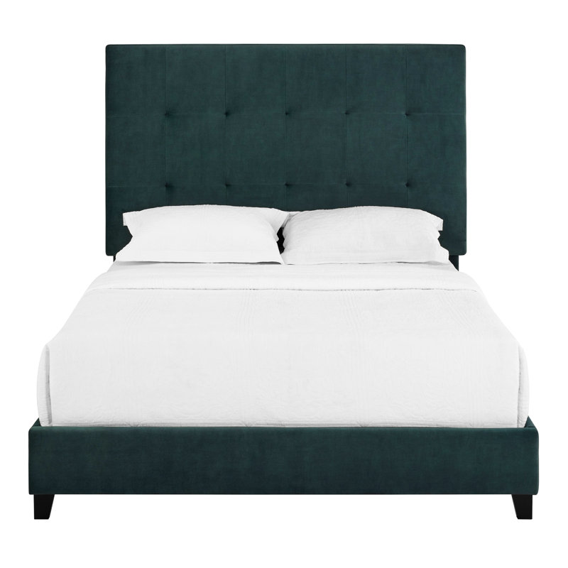 Grand lit plateforme tapissier Modern