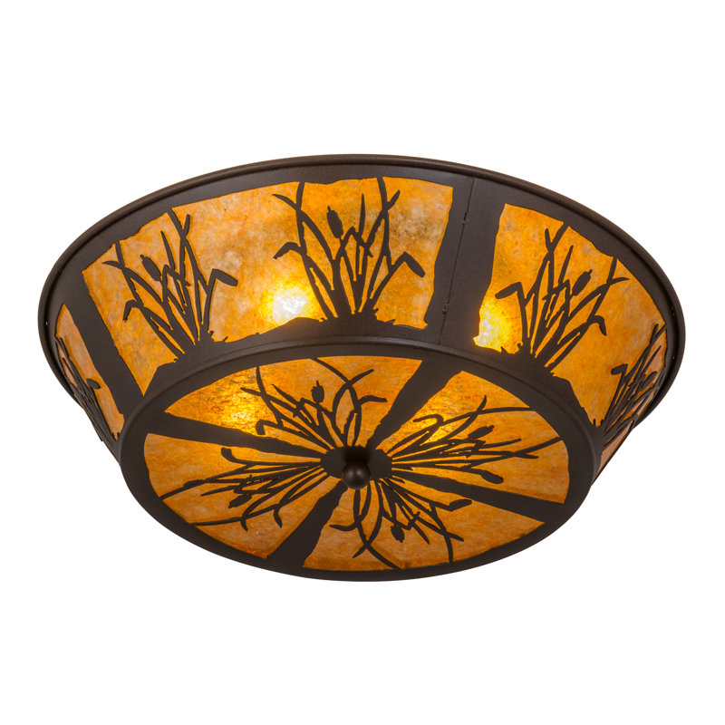 Rustic Lodge 4 - Light Flush Mount