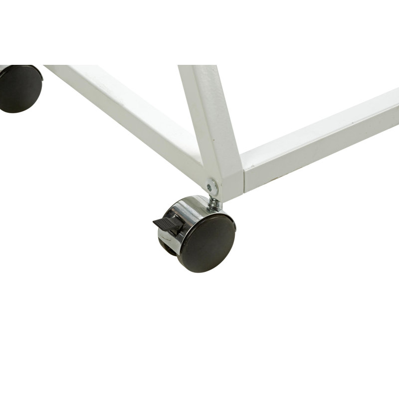 Abigailrose 48'' Metal Rolling Clothing Rack, White
