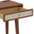 Retro Style Wooden Makeup Vanity Set With Charging Plug & USB Ports And Cushioned Stool-48145208