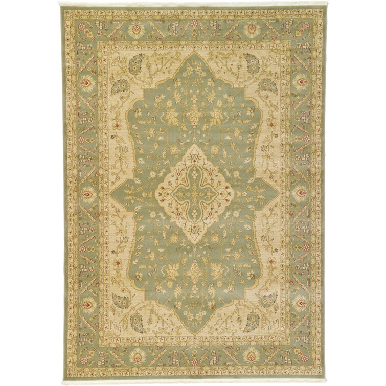 Theresa Oriental Ivory/Red Area Rug Charlton Home Rug Size: Rectangle 3'3 x 5'3