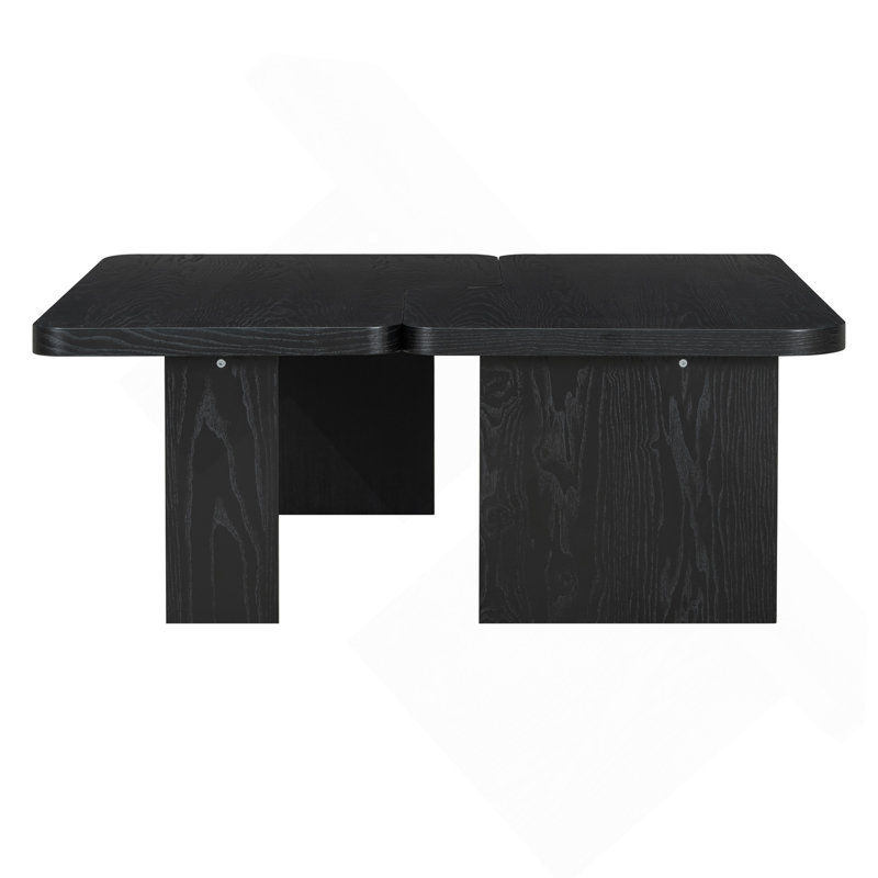 Ensemble de tables basses 2 pièces, Noir, noir, noir, noir