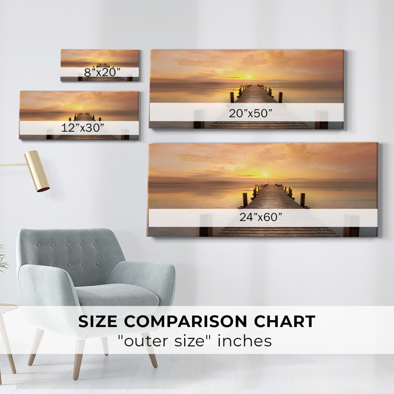 Comfort Bay sur impression sur toile, H 24 po x l 60 po x P 1,5 po