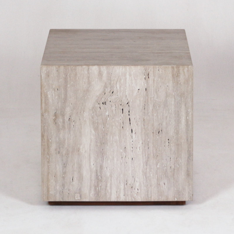 Table de bout ou d'appoint en travertin