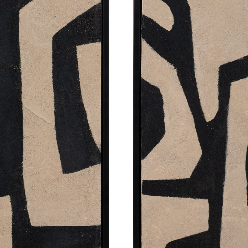 Armina Set of 2 24X50 Tribeca Handpainted Contemporary Canvas Art